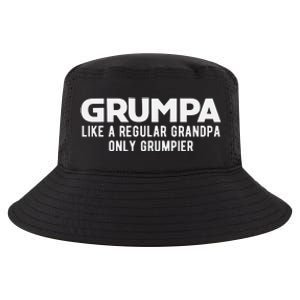 Grumpa Like A Regular Grandpa Only Grumpier Fathers Day Cool Comfort Performance Bucket Hat