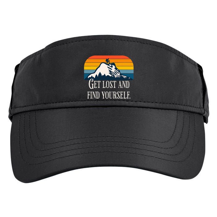 Get Lost And Find Yourself Adult Drive Performance Visor