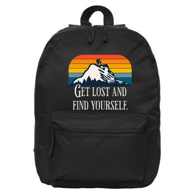 Get Lost And Find Yourself 16 in Basic Backpack