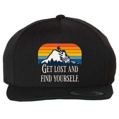 Get Lost And Find Yourself Wool Snapback Cap