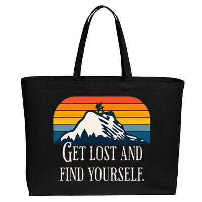 Get Lost And Find Yourself Cotton Canvas Jumbo Tote