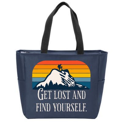 Get Lost And Find Yourself Zip Tote Bag