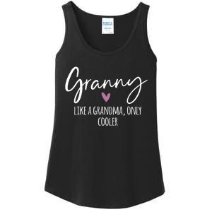 Granny Like A Grandma Only Cooler Heart MotherS Day Granny Ladies Essential Tank