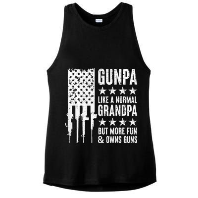 Gunpa Like A Normal Grandpa But More Fun & Owns Guns Ladies PosiCharge Tri-Blend Wicking Tank