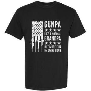 Gunpa Like A Normal Grandpa But More Fun & Owns Guns Garment-Dyed Heavyweight T-Shirt