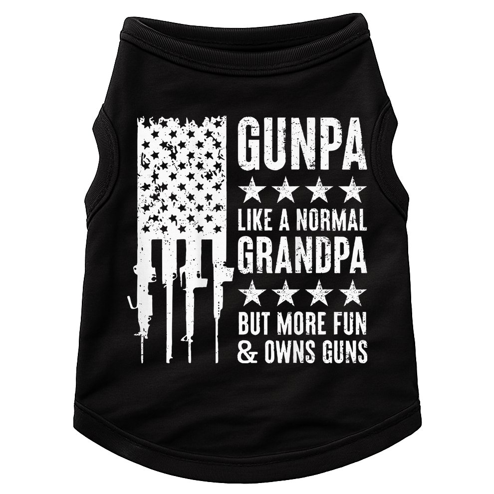 Gunpa Like A Normal Grandpa But More Fun & Owns Guns Doggie Tank