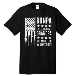 Gunpa Like A Normal Grandpa But More Fun & Owns Guns Tall T-Shirt