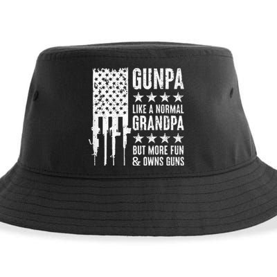 Gunpa Like A Normal Grandpa But More Fun & Owns Guns Sustainable Bucket Hat