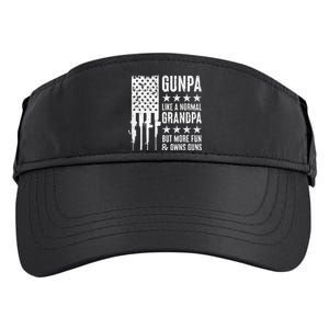 Gunpa Like A Normal Grandpa But More Fun & Owns Guns Adult Drive Performance Visor