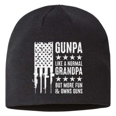 Gunpa Like A Normal Grandpa But More Fun & Owns Guns Sustainable Beanie