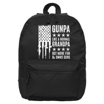 Gunpa Like A Normal Grandpa But More Fun & Owns Guns 16 in Basic Backpack