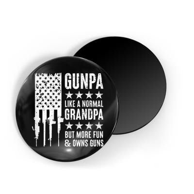 Gunpa Like A Normal Grandpa But More Fun & Owns Guns Magnet