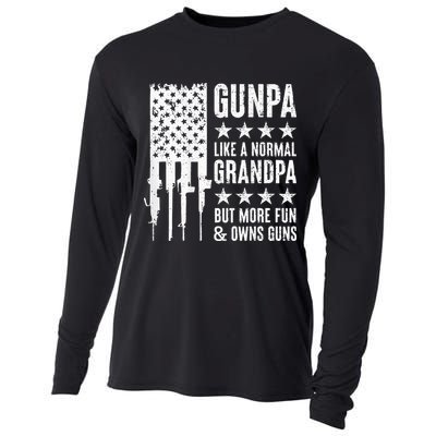 Gunpa Like A Normal Grandpa But More Fun & Owns Guns Cooling Performance Long Sleeve Crew