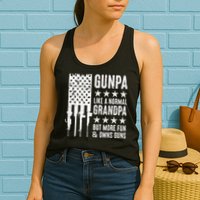 Gunpa Like A Normal Grandpa But More Fun & Owns Guns Womens Tank Top