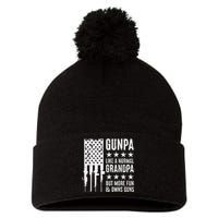 Gunpa Like A Normal Grandpa But More Fun & Owns Guns Pom Pom 12in Knit Beanie