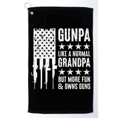 Gunpa Like A Normal Grandpa But More Fun & Owns Guns Golf Towel