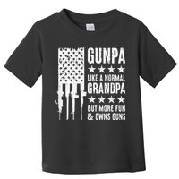 Gunpa Like A Normal Grandpa But More Fun & Owns Guns Toddler T-Shirt