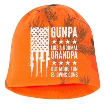 Gunpa Like A Normal Grandpa But More Fun & Owns Guns Kati - Camo Knit Beanie