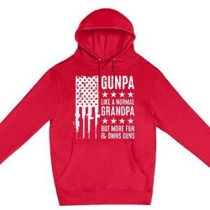 Gunpa Like A Normal Grandpa But More Fun & Owns Guns Premium Pullover Hoodie