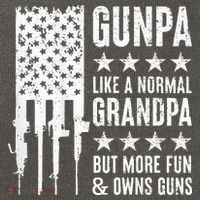 Gunpa Like A Normal Grandpa But More Fun & Owns Guns Cotton Canvas Backpack