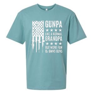 Gunpa Like A Normal Grandpa But More Fun & Owns Guns Sueded Cloud Jersey T-Shirt