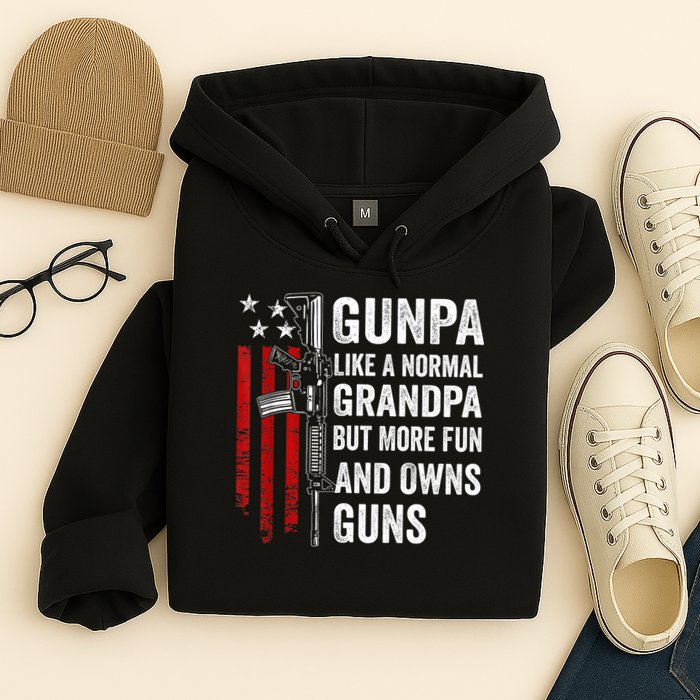 Gunpa Like A Normal Grandpa But More Fun And Owns Guns Hoodie
