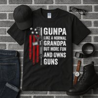 Gunpa Like A Normal Grandpa But More Fun And Owns Guns Tall T-Shirt
