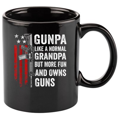 Gunpa Like A Normal Grandpa But More Fun And Owns Guns 11oz C Handle Ceramic Mug