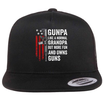 Gunpa Like A Normal Grandpa But More Fun And Owns Guns Flatbill Hat
