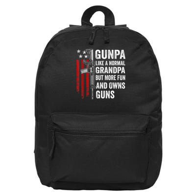 Gunpa Like A Normal Grandpa But More Fun And Owns Guns 16 in Basic Backpack