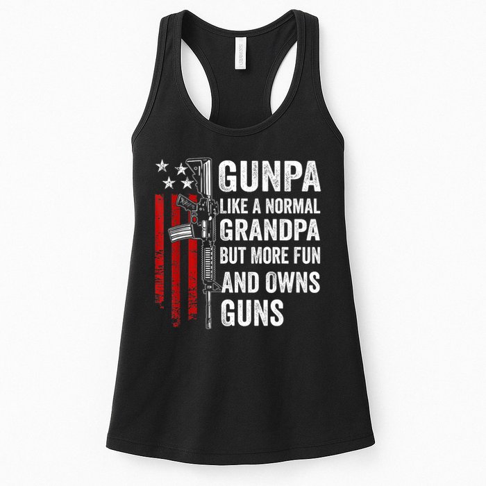 Gunpa Like A Normal Grandpa But More Fun And Owns Guns Womens Tank Top