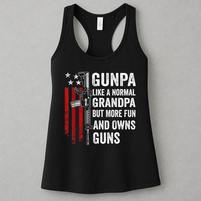 Gunpa Like A Normal Grandpa But More Fun And Owns Guns Womens Tank Top