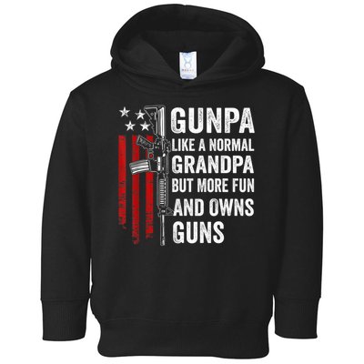 Gunpa Like A Normal Grandpa But More Fun And Owns Guns Toddler Hoodie