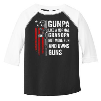 Gunpa Like A Normal Grandpa But More Fun And Owns Guns Toddler Fine Jersey T-Shirt