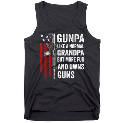 Gunpa Like A Normal Grandpa But More Fun And Owns Guns Tank Top