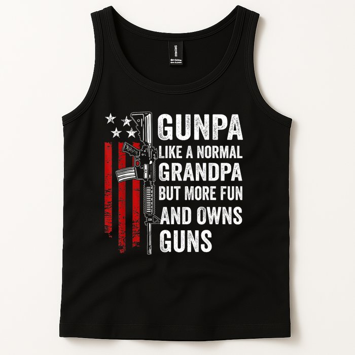 Gunpa Like A Normal Grandpa But More Fun And Owns Guns Tank Top