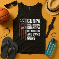 Gunpa Like A Normal Grandpa But More Fun And Owns Guns Tank Top