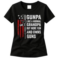Gunpa Like A Normal Grandpa But More Fun And Owns Guns Womens T-Shirt