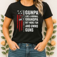 Gunpa Like A Normal Grandpa But More Fun And Owns Guns Womens T-Shirt