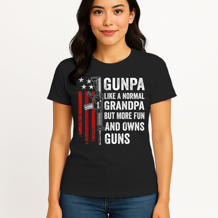 Gunpa Like A Normal Grandpa But More Fun And Owns Guns Womens T-Shirt