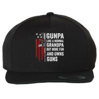 Gunpa Like A Normal Grandpa But More Fun And Owns Guns Wool Snapback Cap