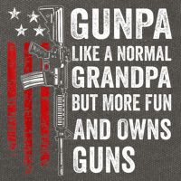 Gunpa Like A Normal Grandpa But More Fun And Owns Guns Cotton Canvas Backpack