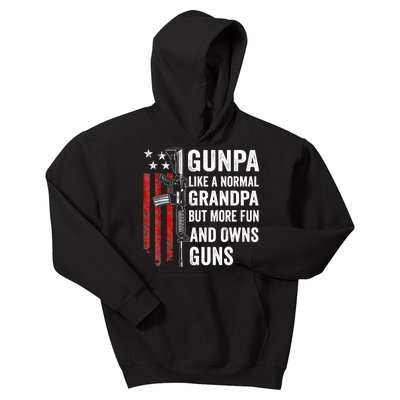 Gunpa Like A Normal Grandpa But More Fun And Owns Guns Kids Hoodie