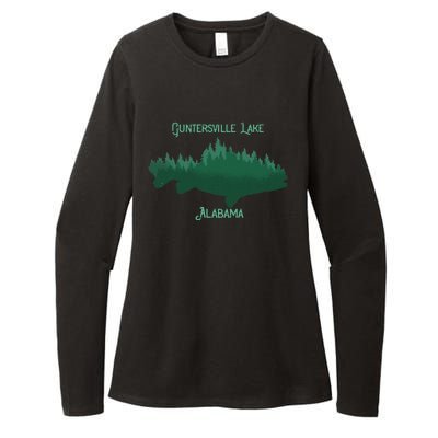 Guntersville Lake Alabama Souvenir Womens CVC Long Sleeve Shirt