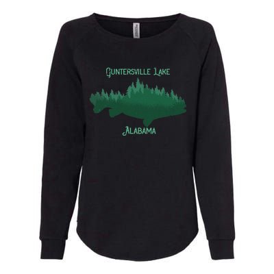 Guntersville Lake Alabama Souvenir Womens California Wash Sweatshirt