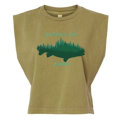 Guntersville Lake Alabama Souvenir Garment-Dyed Women's Muscle Tee