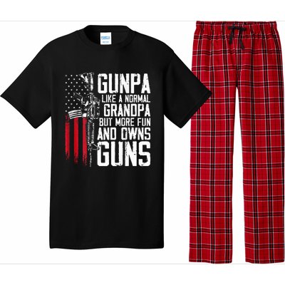 Gunpa Like A Normal Grandpa Fun And Owns Guns Pajama Set