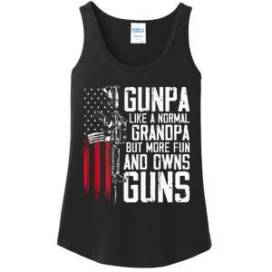 Gunpa Like A Normal Grandpa Fun And Owns Guns Ladies Essential Tank