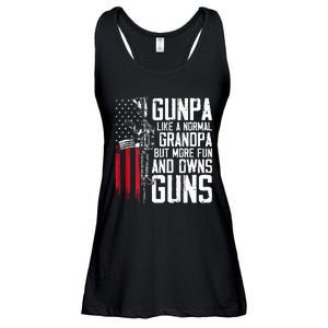 Gunpa Like A Normal Grandpa Fun And Owns Guns Ladies Essential Flowy Tank