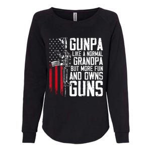 Gunpa Like A Normal Grandpa Fun And Owns Guns Womens California Wash Sweatshirt